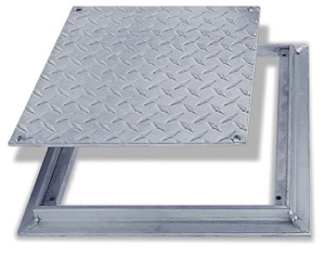 FD-8060 - Floor Door, Flush Diamond Plate